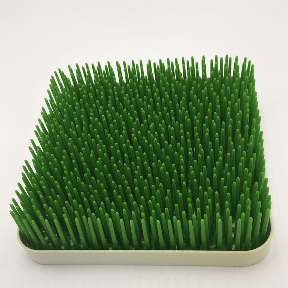 Boon Grass Baby Bottle Drying Rack 9” x 9”’